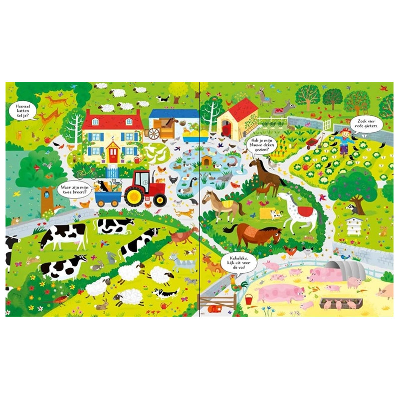 Boek & Puzzel - Op de boerderij Boek & Puzzel - Op de boerderij