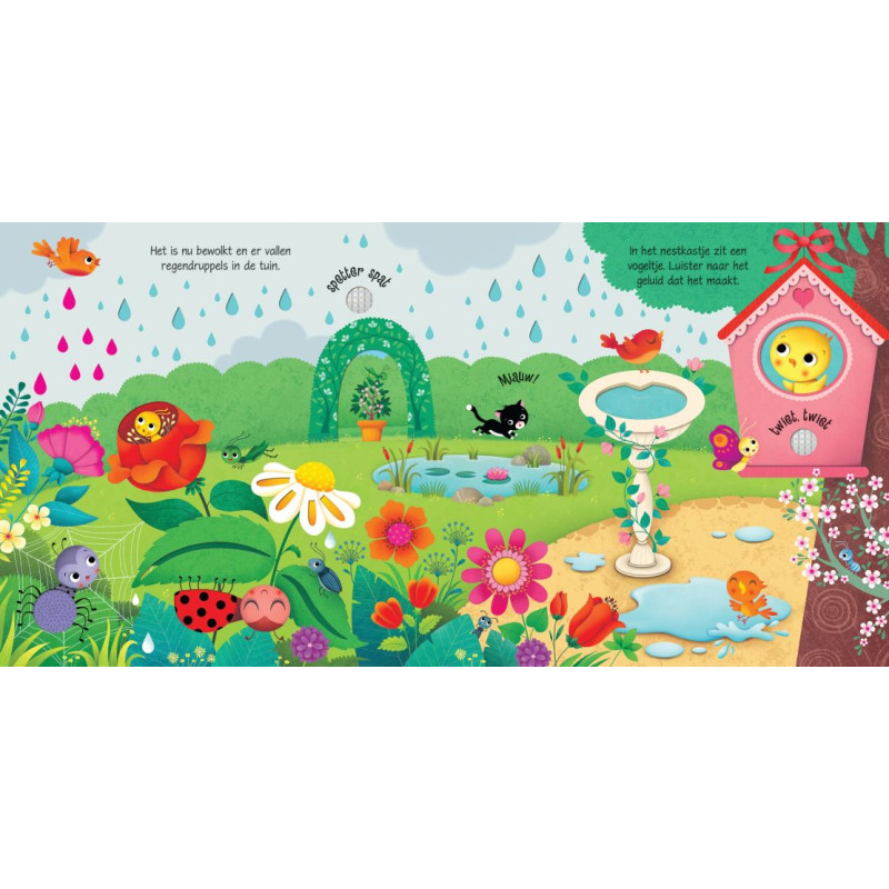 Usborne Geluidsboekjes - Geluiden in de tuin Usborne Geluidsboekjes - Geluiden in de tuin