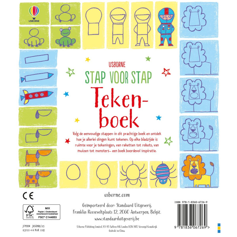Stap voor stap tekenboek Stap voor stap tekenboek