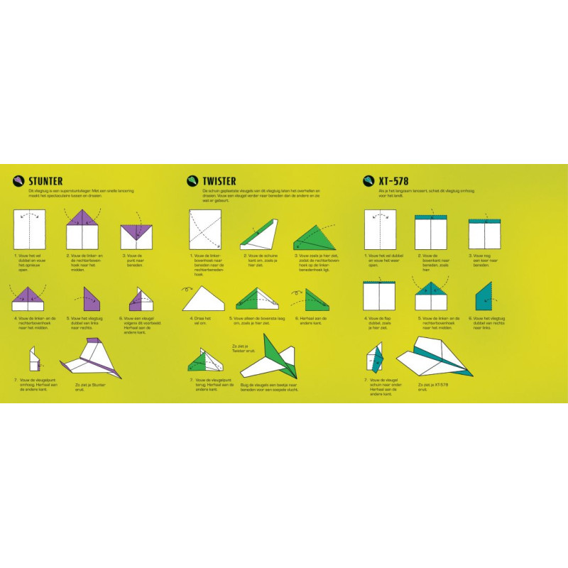 Vouwen & vliegen - 100 supervliegtuigen Vouwen & vliegen - 100 supervliegtuigen