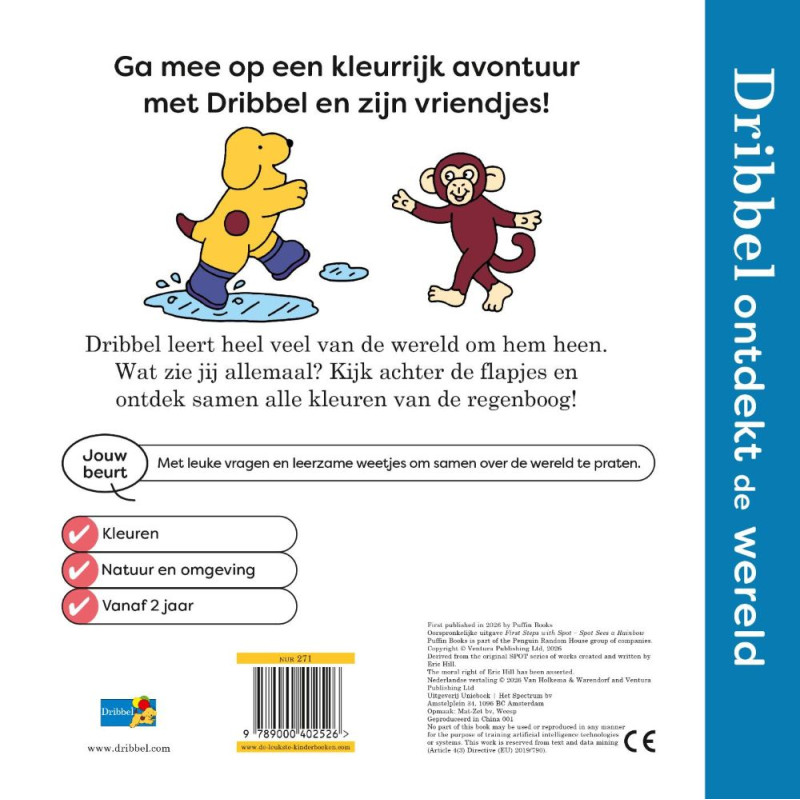 Dribbel leert de kleuren Dribbel leert de kleuren