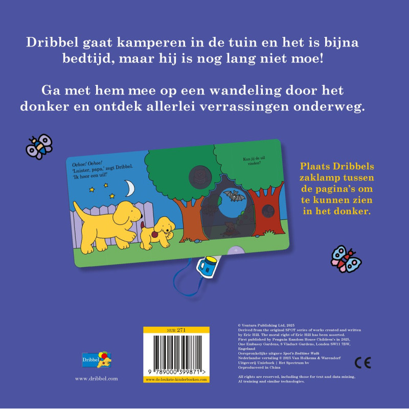 Dribbel wil niet slapen (met magische 'zaklamp') Dribbel wil niet slapen (met magische 'zaklamp')