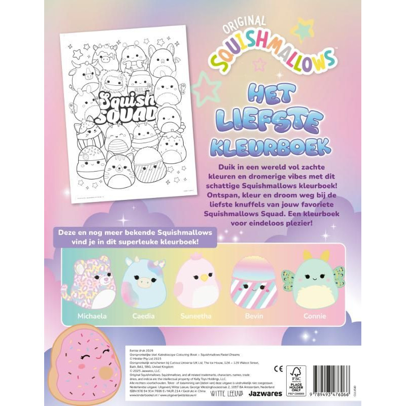 Original Squishmallows kleurboek Original Squishmallows kleurboek
