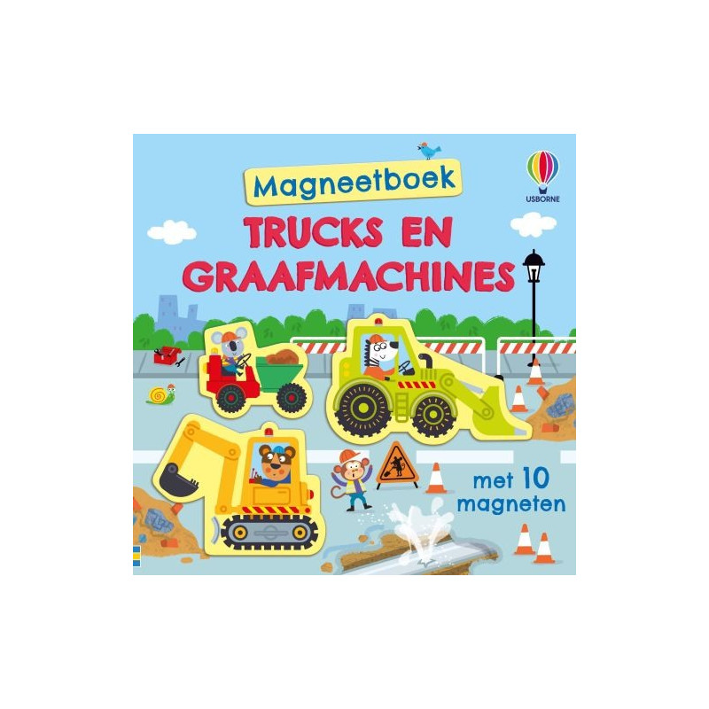 Trucks en graafmachines - Magneetboek Trucks en graafmachines - Magneetboek