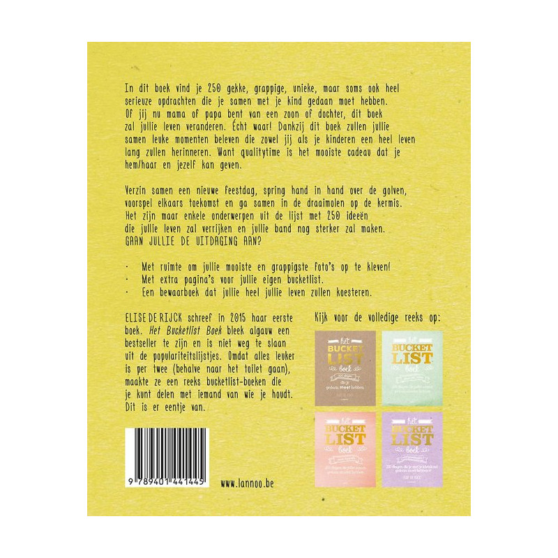 Het Bucketlist Boek voor ouders