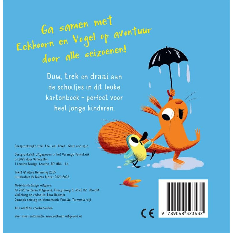 Eekhoorn en Vogel - schuif & draai Eekhoorn en Vogel - schuif & draai