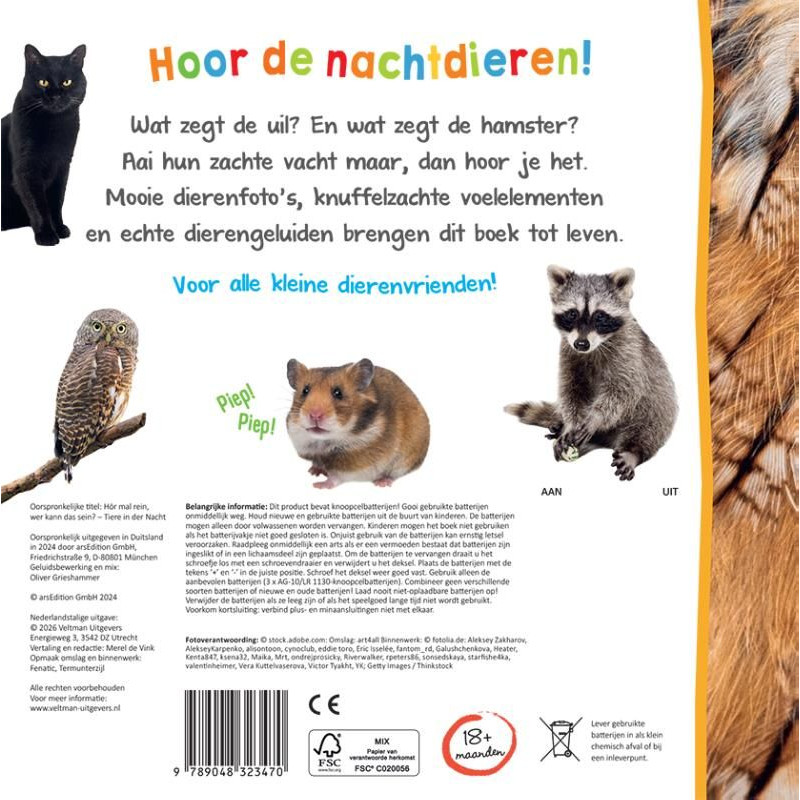Welk dier hoor ik hier? - Nachtdieren
Welk dier hoor ik hier? - Nachtdieren