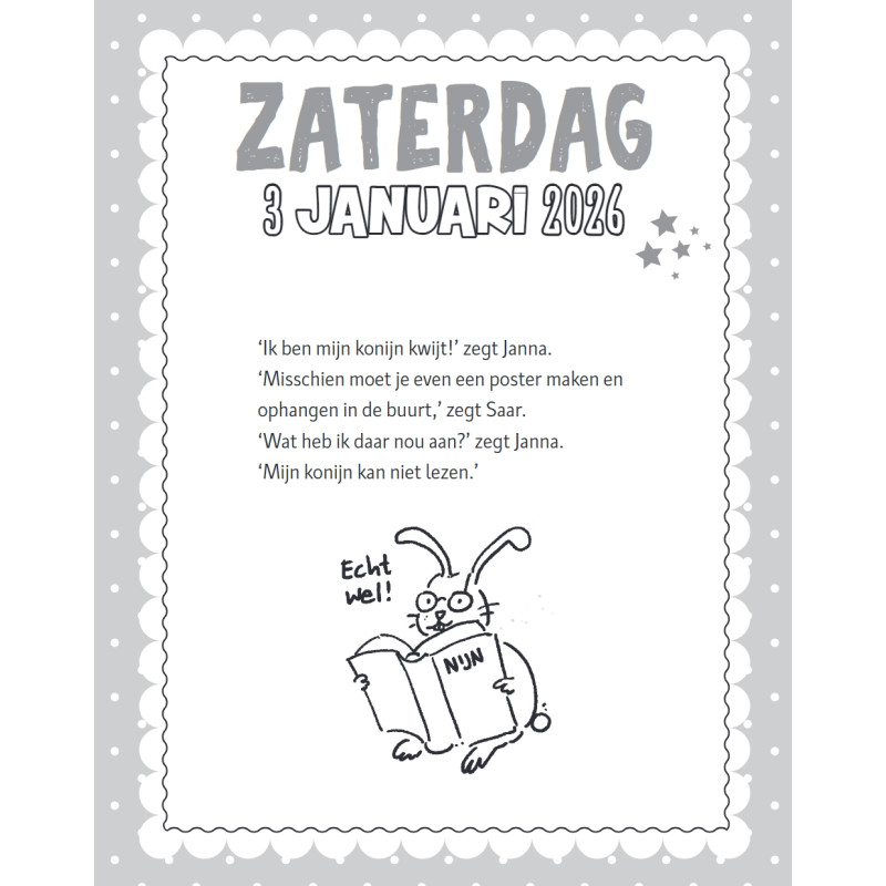 De Zoete Zusjes moppenscheurkalender De Zoete Zusjes moppenscheurkalender