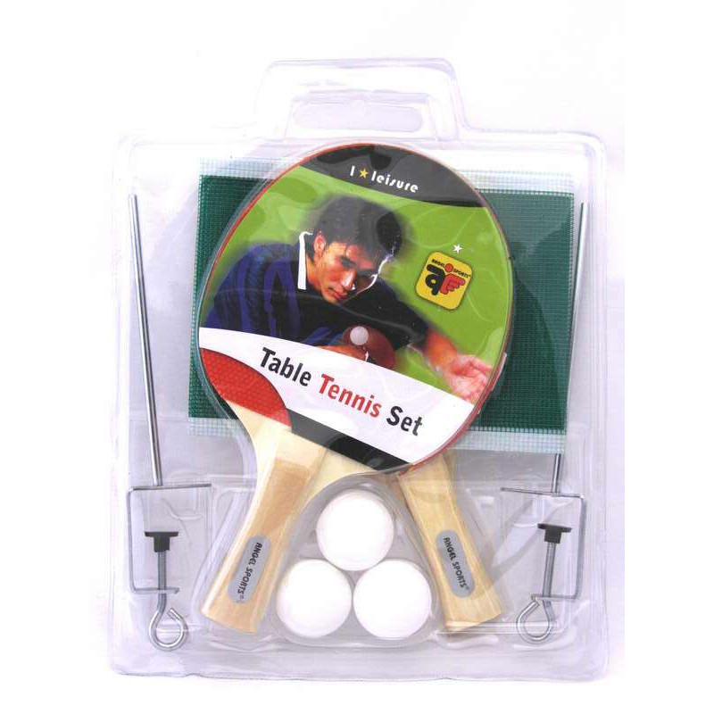 Tafeltennisset (1*) met 3 ballen + netpost Tafeltennisset (1*) met 3 ballen + netpost