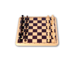Houten schaakspel Houten schaakspel