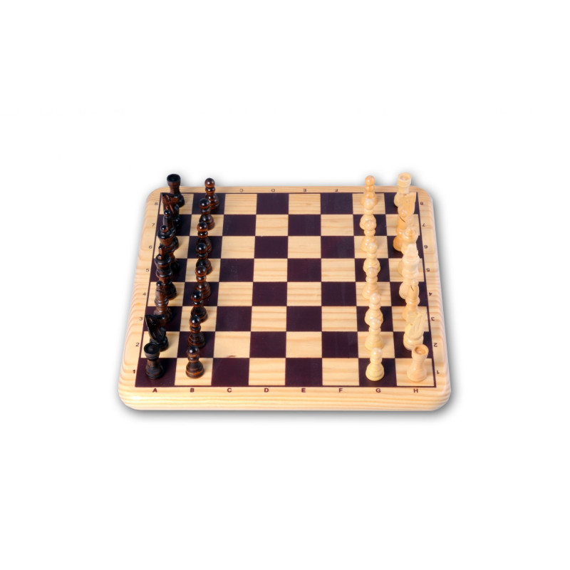 Houten schaakspel Houten schaakspel