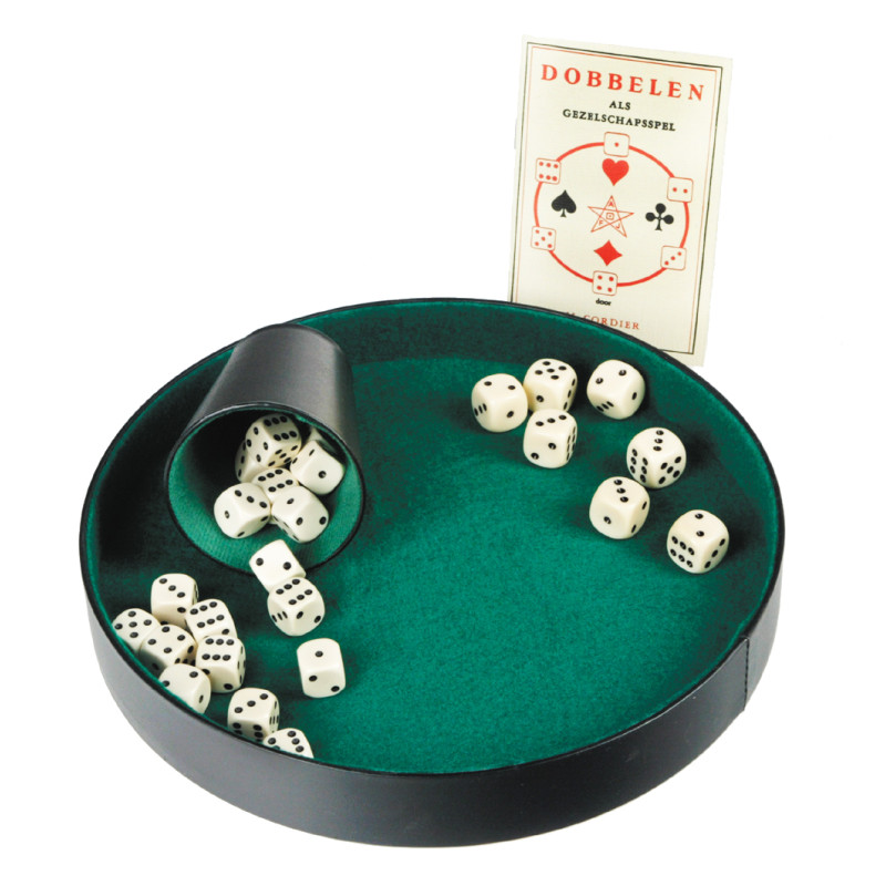 Pokerpiste/dobbelbak (26cm)