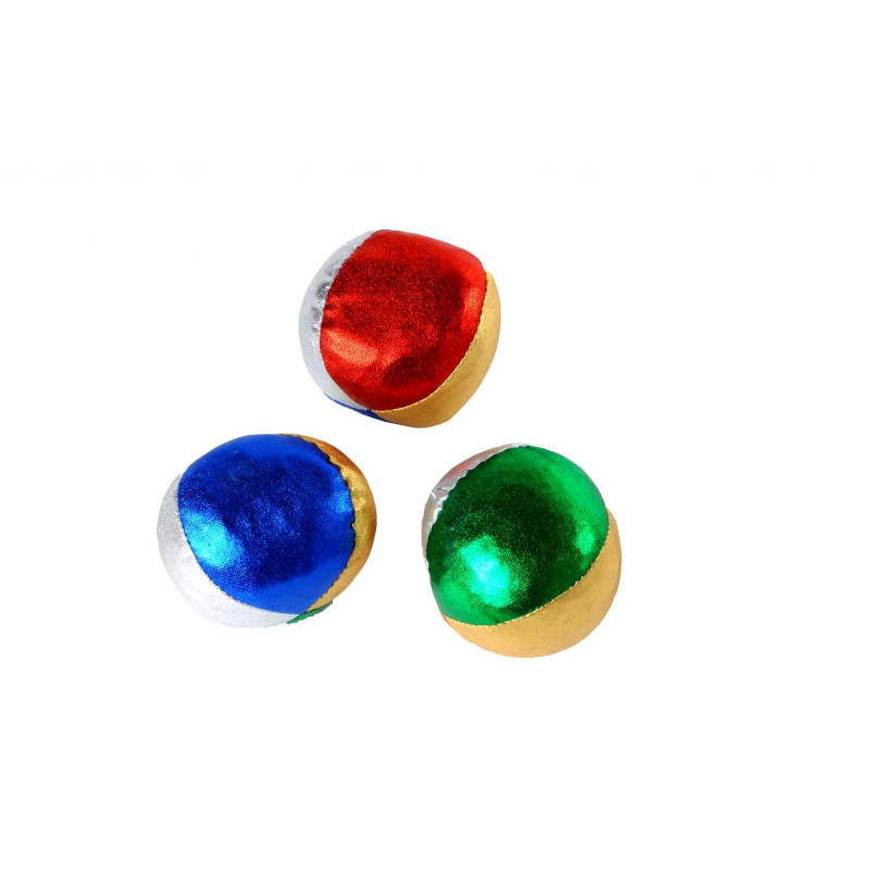 Jongleerballen metallic (3 st. in koker) Jongleerballen metallic (3 st. in koker)