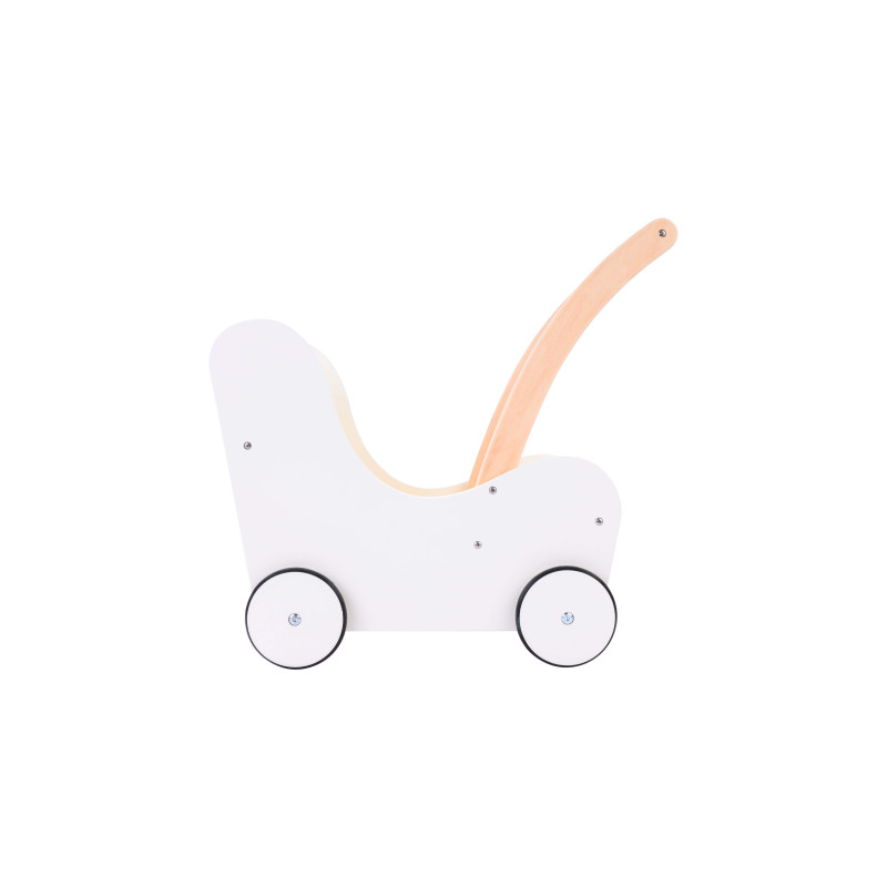 Poppen loopwagen grijs/wit Poppen loopwagen grijs/wit
