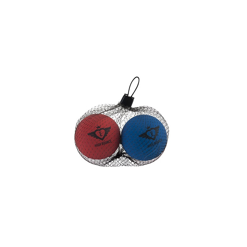 High bounce ballen in netbag met header High bounce ballen in netbag met header