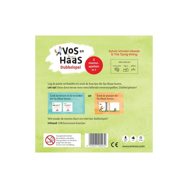 Vos en haas - Dubbelspel Vos en haas - Dubbelspel