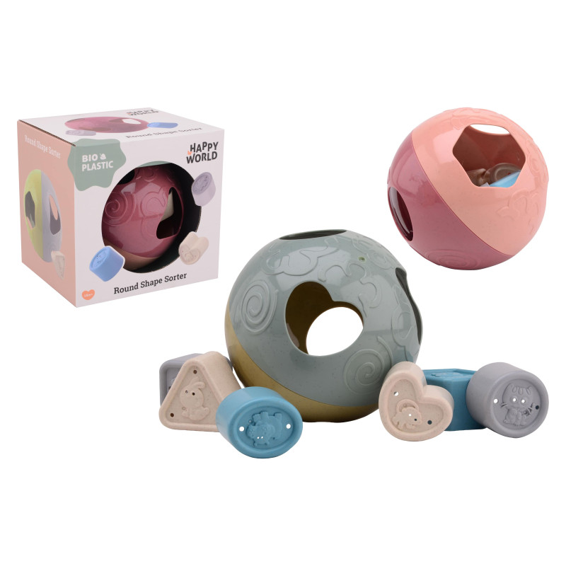Happy World bio plastic ronde vormenstoof in doos Happy World bio plastic ronde vormenstoof in doos