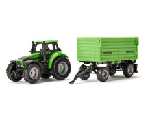 Deutz-Fahr met Fortuna aanhanger Deutz-Fahr met Fortuna aanhanger