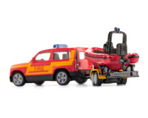 Brandweerwagen Land Rover Defender met reddingsboot
Brandweerwagen Land Rover Defender met reddingsboot
