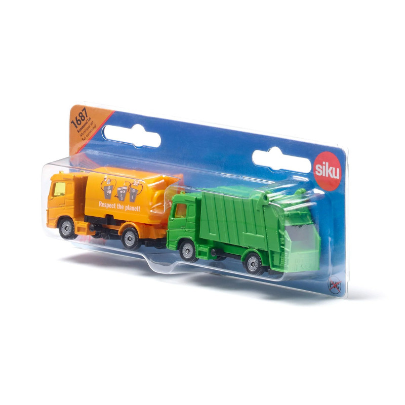 Vuilniswagen met veger Vuilniswagen met veger