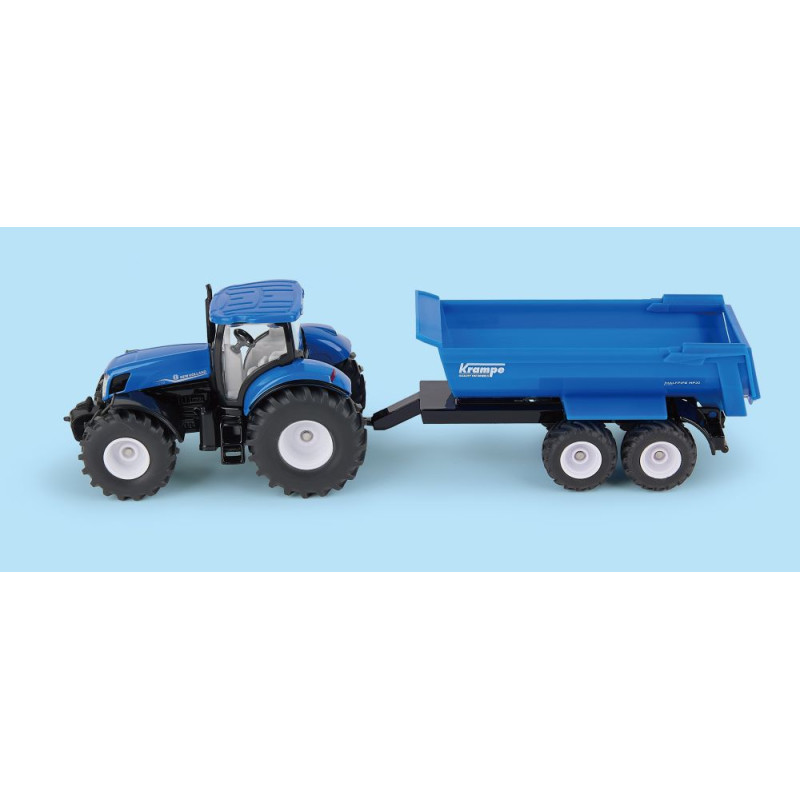 New Holland tractor met Krampe aanhanger (1:50)