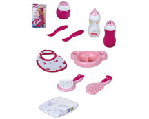 Poppenverzorgings- en eetset (11-delig) Poppenverzorgings- en eetset (11-delig)