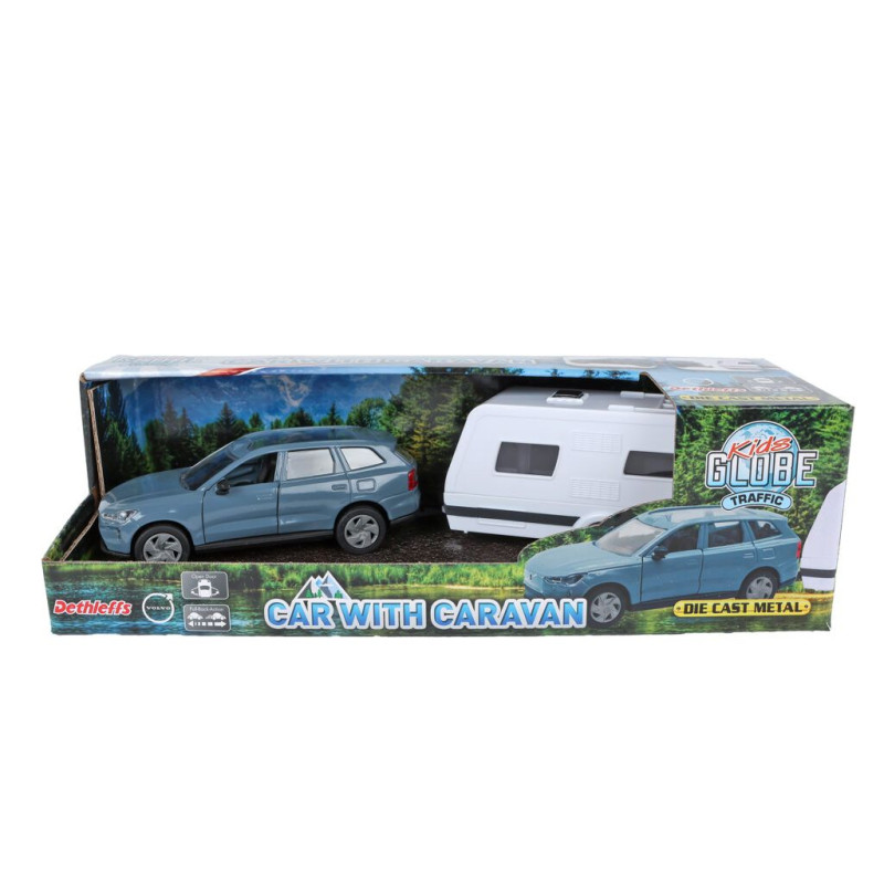 Volvo V70 met Dethleffs caravan (30cm) Volvo V70 met Dethleffs caravan (30cm)