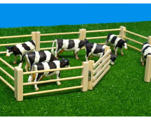 Houten afrastering met hek (6-delig/1:32) Houten afrastering met hek (6-delig/1:32)