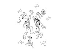 Kleurboek-De kleine Astronauten