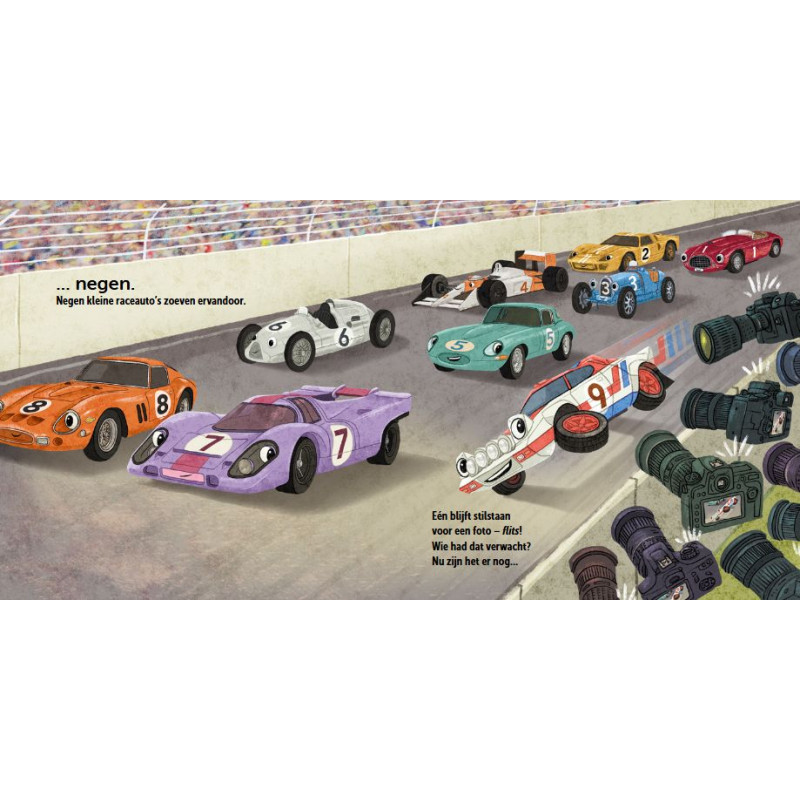 Tien kleine raceauto's Tien kleine raceauto's