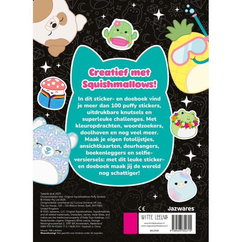 Original Squishmallows sticker- en doeboek Original Squishmallows sticker- en doeboek