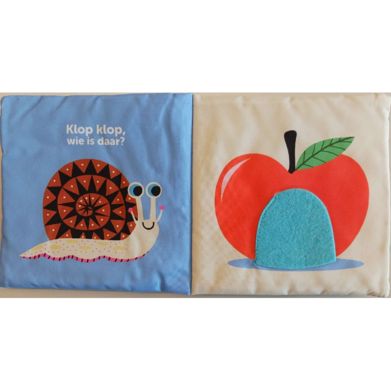 Klop klop, wie is daar? (stoffen boekje) Klop klop, wie is daar? (stoffen boekje)