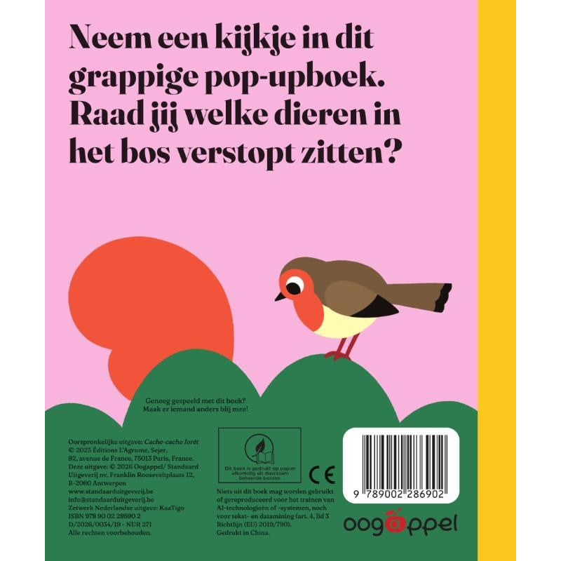 Verstoppertje in het bos!- Pop-upboek Verstoppertje in het bos!- Pop-upboek