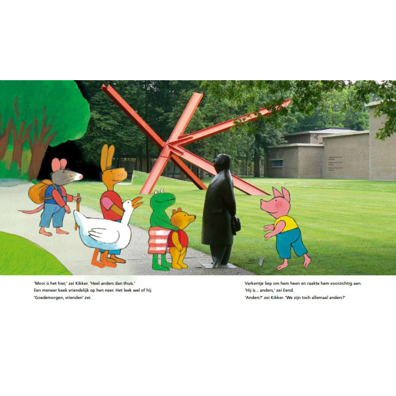 Kikker kijkt naar kunst Kikker kijkt naar kunst