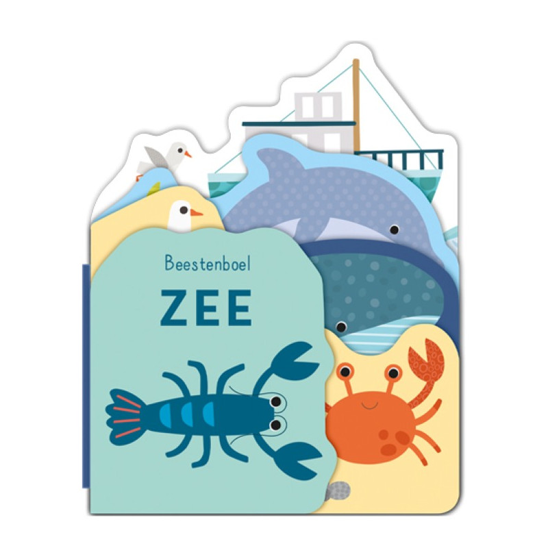 Vormkartonboek -Beestenboel Zee Vormkartonboek -Beestenboel Zee