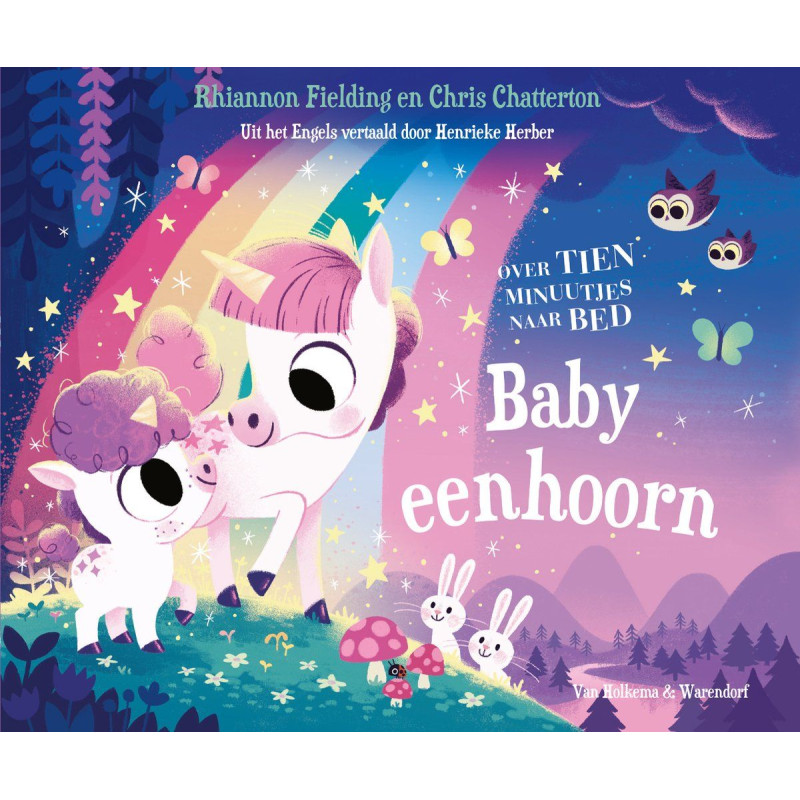 Over tien minuutjes naar bed, baby-eenhoorn Over tien minuutjes naar bed, baby-eenhoorn