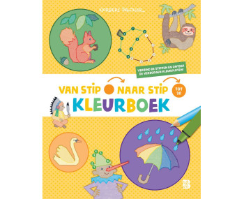 Van stip naar stip kleurboek: Paraplu