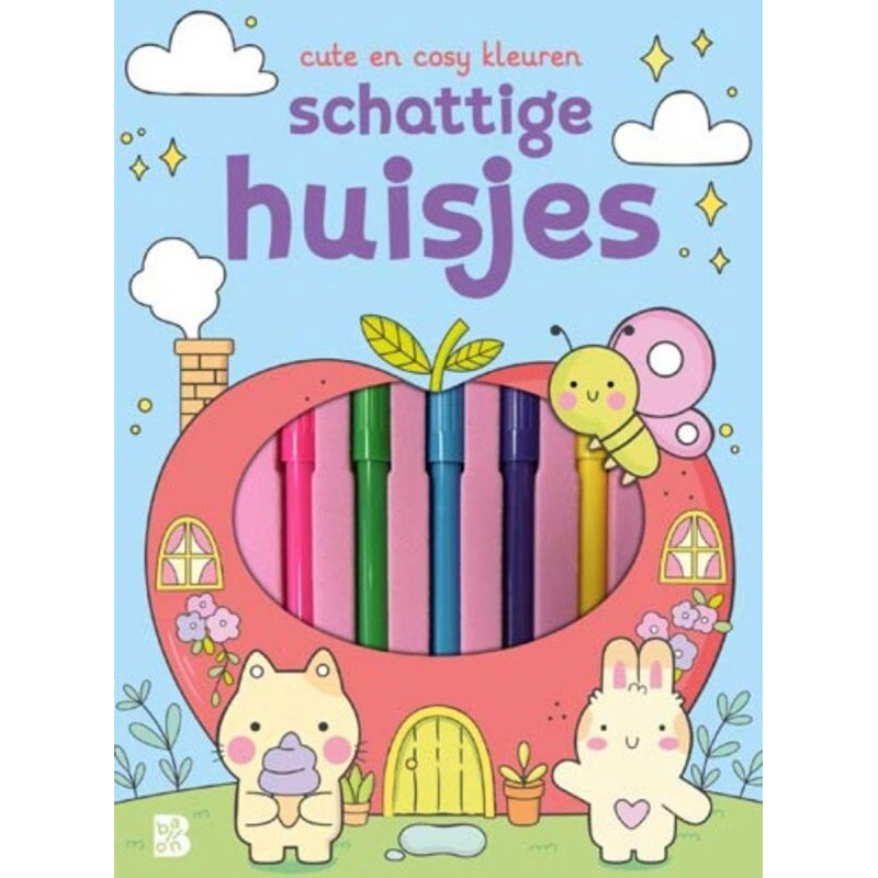Cute en cosy kleuren: Schattige huisjes Cute en cosy kleuren: Schattige huisjes