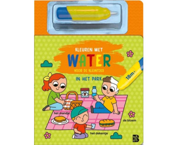 Kleuren met water voor de kleintjes: In het park