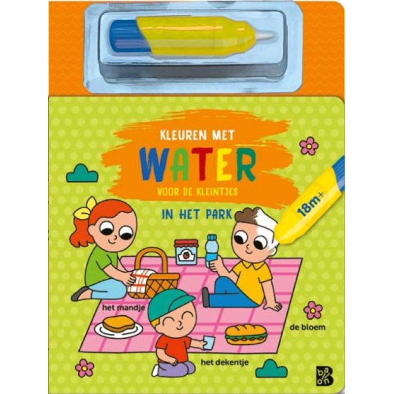 Kleuren met water voor de kleintjes: In het park Kleuren met water voor de kleintjes: In het park