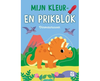 Mijn kleur- en prikblok: Dinosaurussen