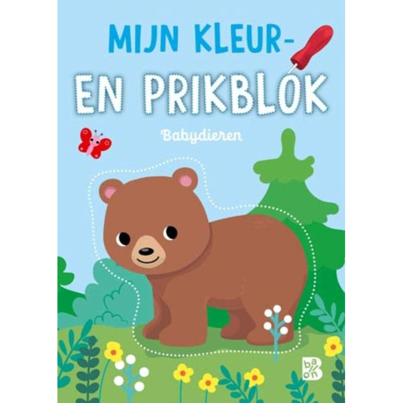 Mijn kleur- en prikblok: Babydieren Mijn kleur- en prikblok: Babydieren
