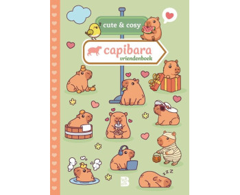 Cute & Cosy Capibara vriendenboek