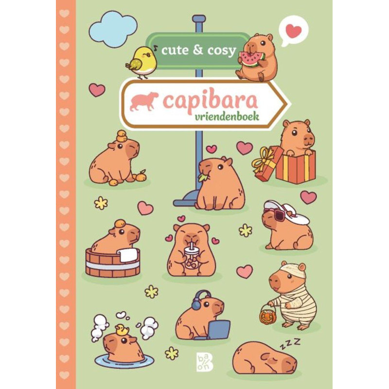 Cute & Cosy Capibara vriendenboek Cute & Cosy Capibara vriendenboek