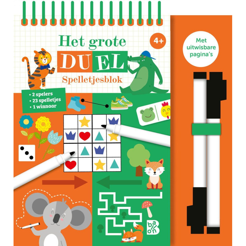 Het grote duel spelletjesblok 4+ Het grote duel spelletjesblok 4+
