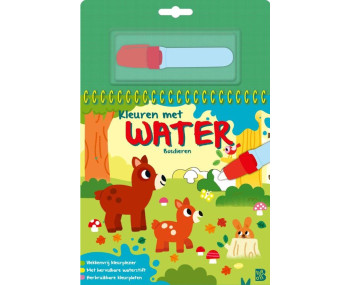Kleuren met water: Bosdieren
