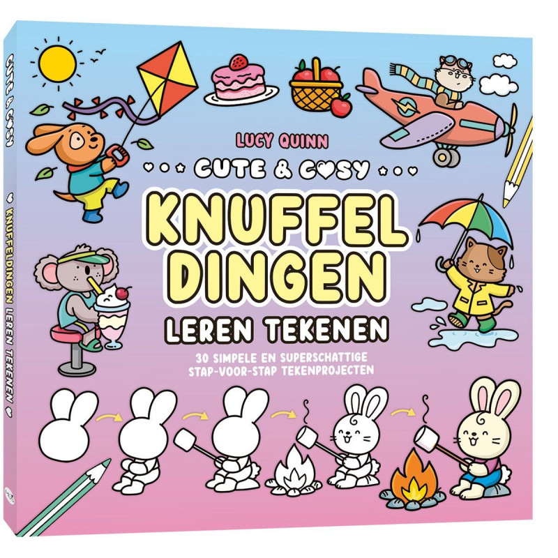 Cute & Cosy leren tekenen: Knuffeldingen