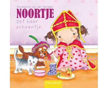 Noortje zet haar schoentje