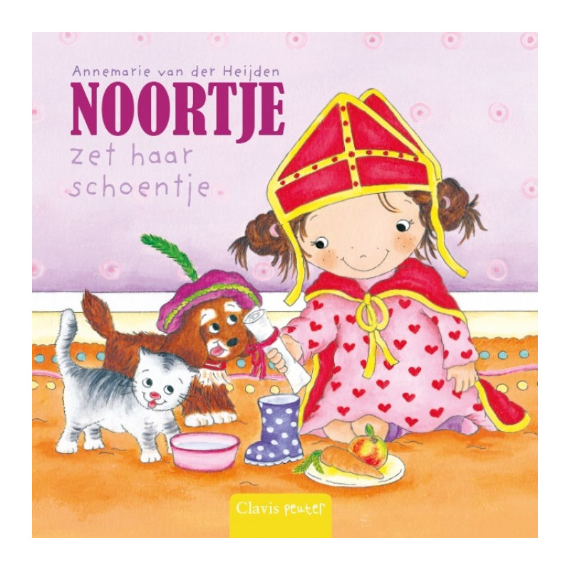 Noortje zet haar schoentje