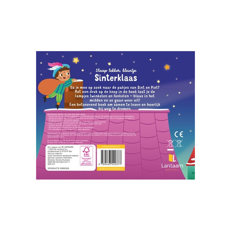 Slaap lekker, kleintje - Sinterklaas (met lampjes)

